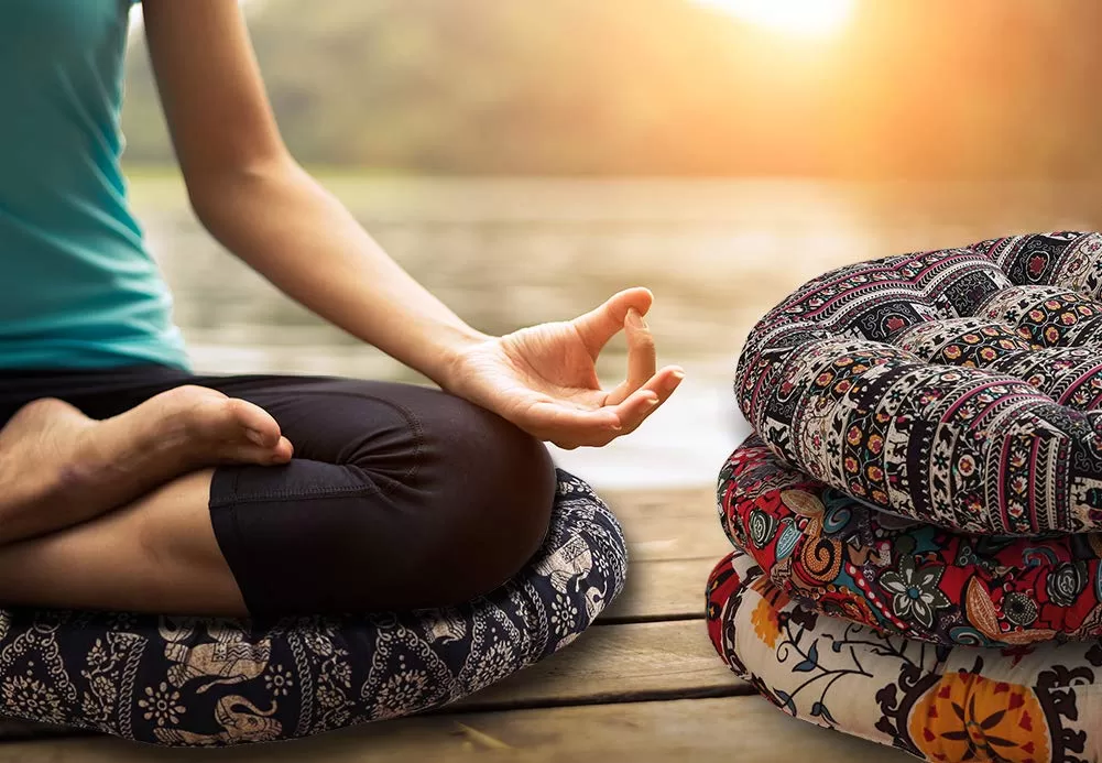 tipos de cojines para la meditación