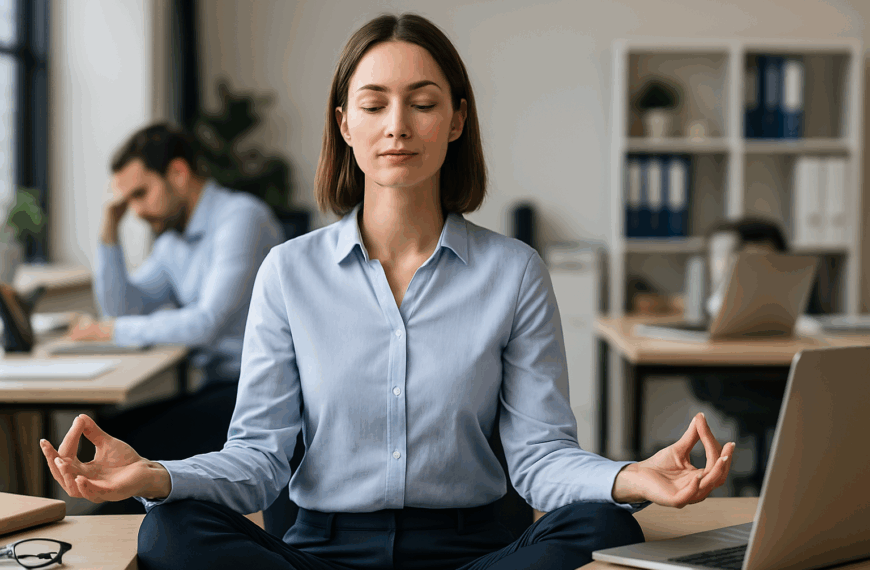 Bienvenidos a la Meditación 6 Cómo la meditación ayuda a reducir el estrés laboral