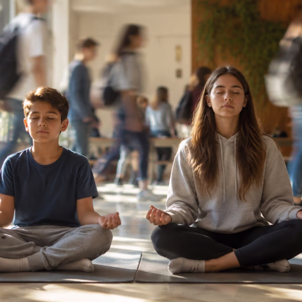 Meditación para niños y adolescentes en escuelas