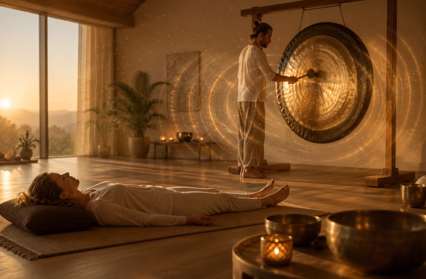 Sonoterapia y baños de gong para la relajación